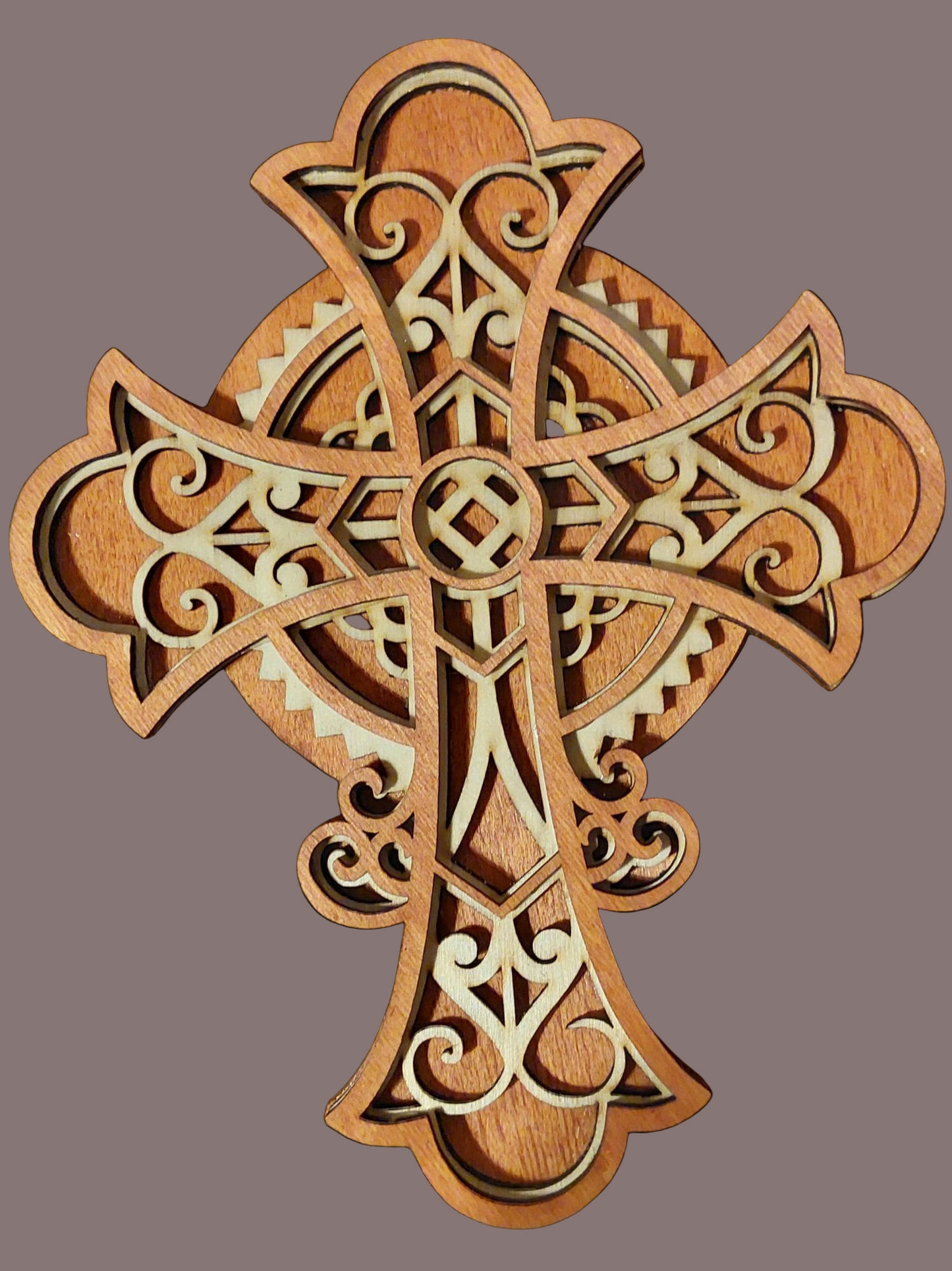 Crucifix lemn multistrat