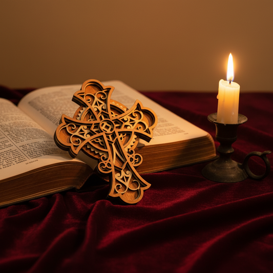 Crucifix lemn multistrat 