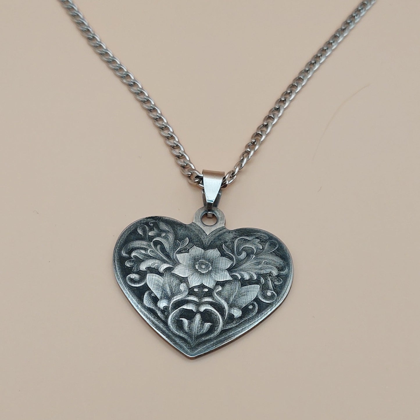 Pandantiv - Baroque flower heart #1