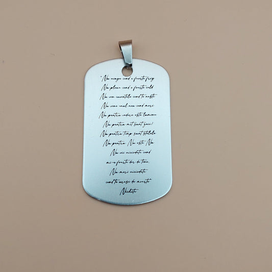 Pandantiv personalizabil- Poezie Nichita