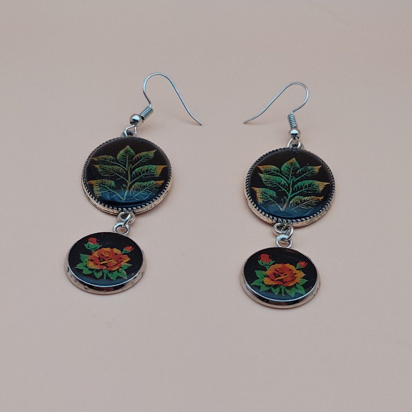 Cercei dubli pictati manual