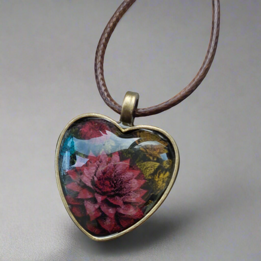 Pandantiv - Flower Heart